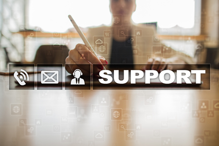 Technical support. Customer help. Business and technology concept.の写真素材