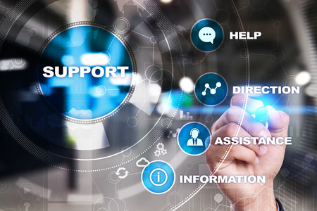 Technical support. Customer help. Business and technology concept.