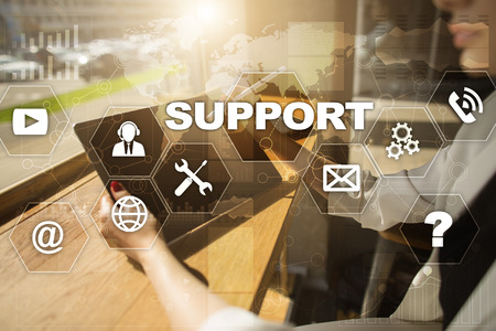 Technical support. Customer help. Business and technology concept.の写真素材