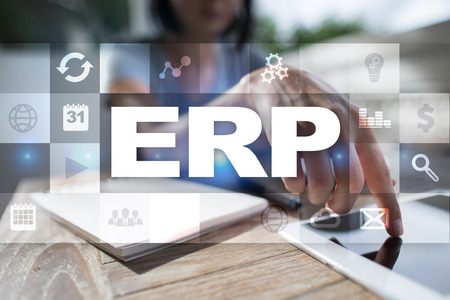 Enterprise resources planning business and technology concept.の写真素材