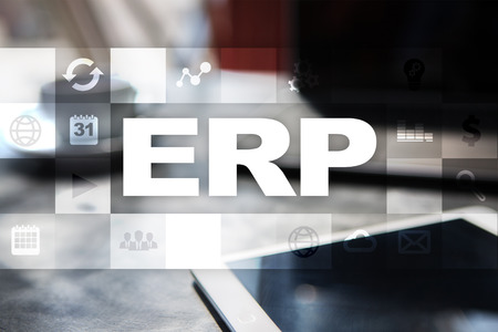 Enterprise resources planning business and technology concept.の写真素材