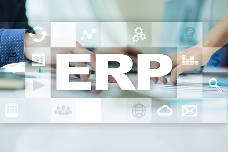 Enterprise resources planning business and technology concept.の写真素材
