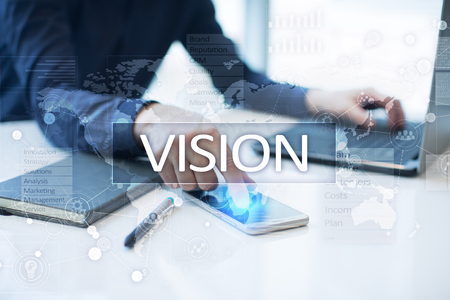 Vision concept. Business, Internet and technology concept.の写真素材