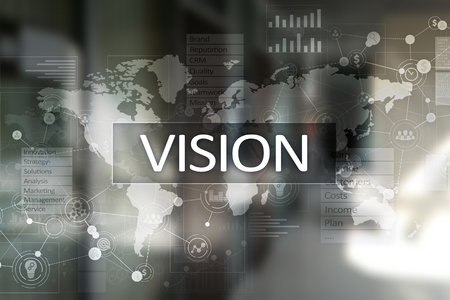 Vision concept. Business, Internet and technology concept.の写真素材