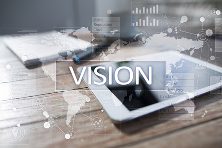 Vision concept. Business, Internet and technology concept.の写真素材