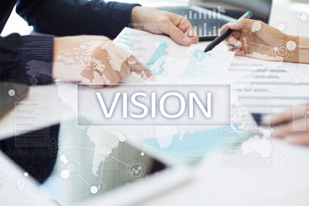 Vision concept. Business, Internet and technology concept.の写真素材