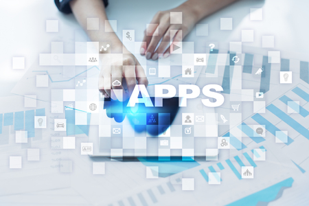 Apps development concept. Business and internet technology.の写真素材