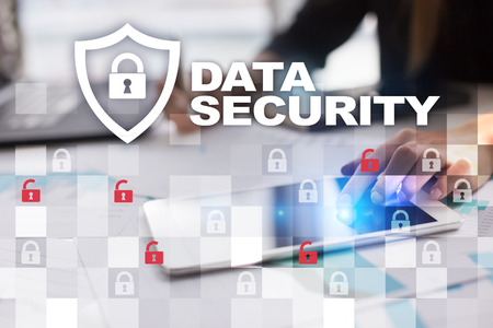 Data protection and cyber security concept.の写真素材