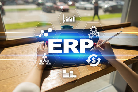 Enterprise resources planning business and technology concept.の写真素材