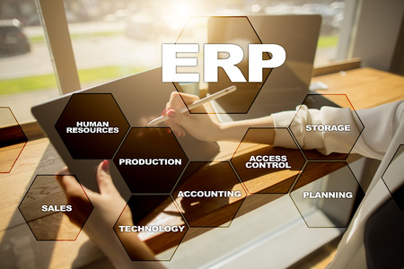 Enterprise resources planning business and technology concept.の写真素材