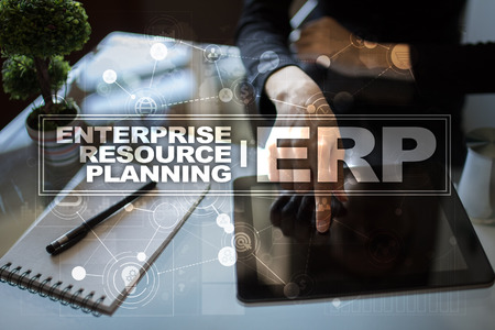 Enterprise resources planning business and technology concept.の写真素材