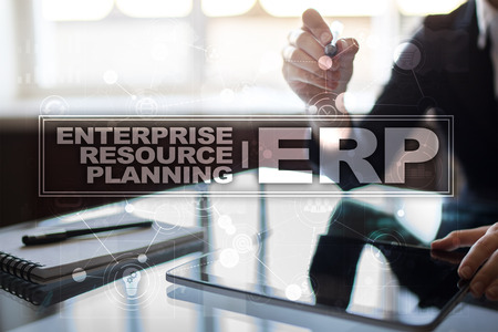 Enterprise resources planning business and technology concept.の写真素材