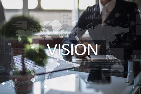 Vision concept. Business, Internet and technology concept.