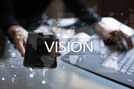Vision concept. Business, Internet and technology concept.の写真素材