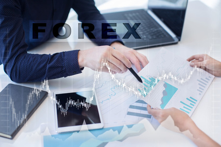 Forex trading, Online investment. Business, internet and technology concept.の写真素材