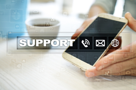 Technical support. Customer help. Business and technology concept.