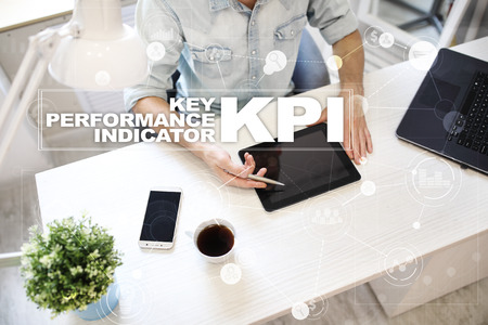 KPI. Key performance indicator. Business and technology concept.の写真素材