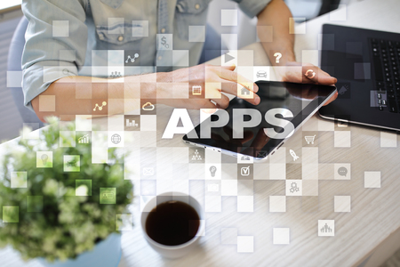 Apps development concept. Business and internet technology concept.の写真素材