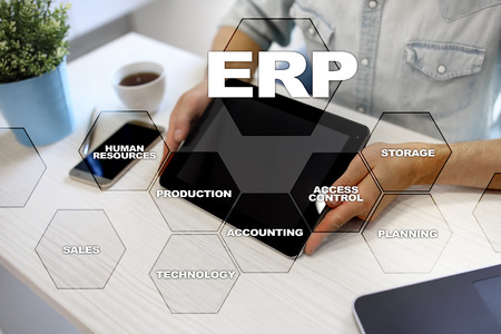 Enterprise resources planning business and technology concept.の写真素材