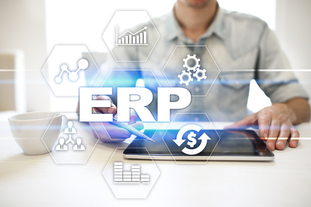 Enterprise resources planning business and technology concept.の写真素材