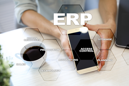 Enterprise resources planning business and technology concept.の写真素材