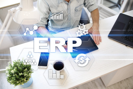 Enterprise resources planning business and technology concept.の写真素材