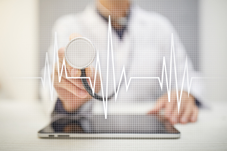 Pulse medical concept background. Medicine and healthcare.の写真素材