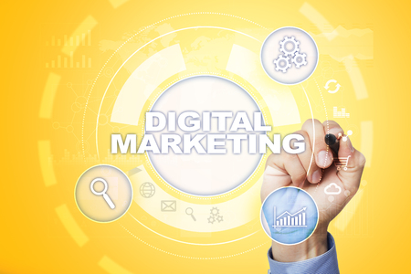 DIgital marketing technology concept. Internet. Online. Search Engine Optimisation. SEO. SMM. Advertising.の写真素材