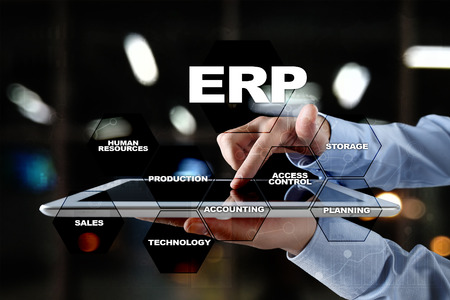 Enterprise resources planning business and technology concept.の写真素材
