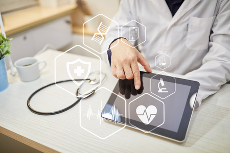 Medical concept. Health protection. Modern technology in medicine.の写真素材