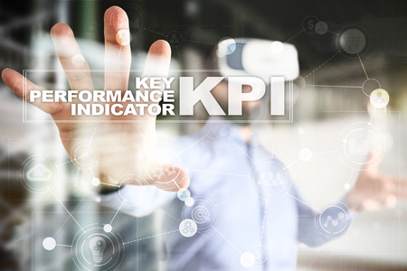 KPI. Key performance indicator. Business and technology concept.