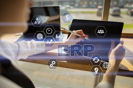 Enterprise resources planning business and technology concept.の写真素材