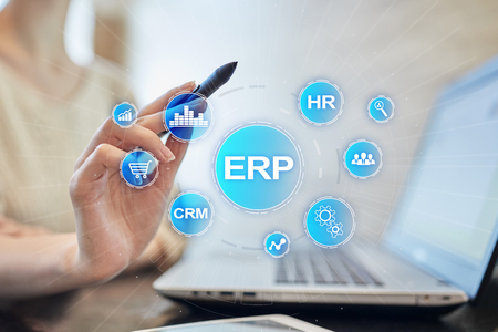 Enterprise resources planning business and technology concept.の写真素材