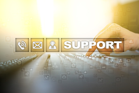 Technical support. Customer help. Business and technology concept.の写真素材