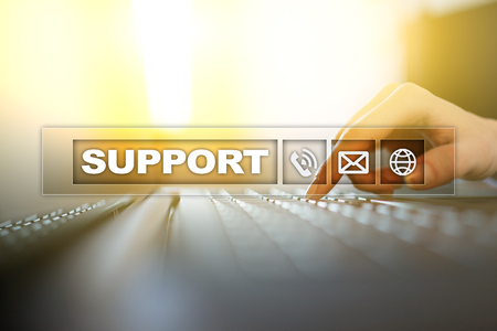 Technical support. Customer help. Business and technology concept.