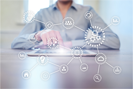 IOT. Internet of things. Automation and modern technology concept.の写真素材