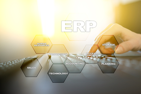 Enterprise resources planning business and technology concept.の写真素材