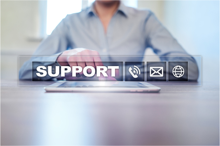 Technical support. Customer help. Business and technology concept.の写真素材