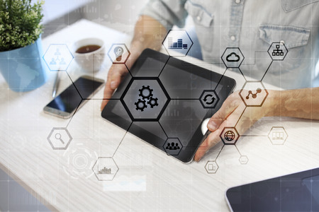 IOT and Automation concept as an innovation, improving productivity, reliability and repeatability...
