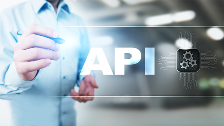 API - Application Programming Interface, software development tool, information technology and...