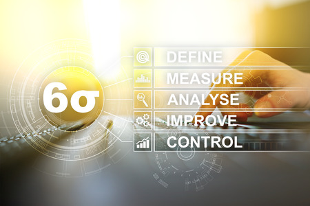Six sigma - set of techniques and tools for process improvement.の写真素材