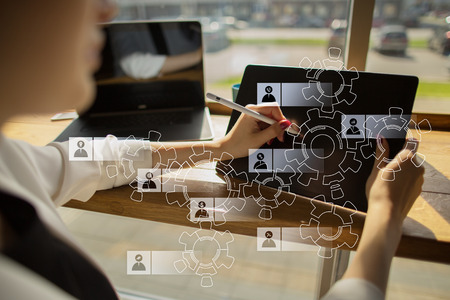 HR Human resources management. Recruitment, Hiring, Team Building. Organisation structure.の写真素材