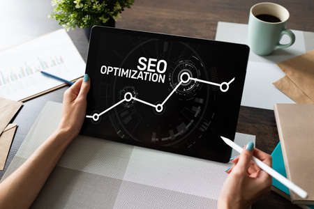 SEO Search engine optimization. Business and digital marketing concept.の写真素材