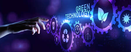 Green technology renewable energy eco friendly ecology saving zero wasteの写真素材
