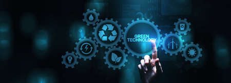 Green technology renewable energy eco friendly ecology saving zero wasteの写真素材