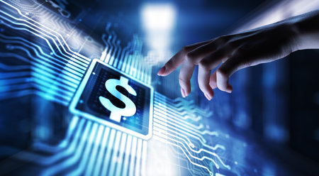 Banking DIgital Online Internet payment and financial technology FIntech concept.