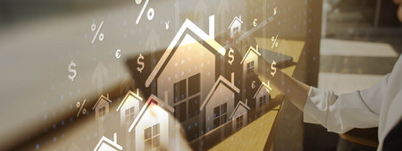 Real Estate and Mortgage Technology Concept.の写真素材