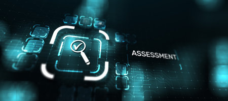 Assessment analysis Business analytics evaluation measure technology concept.の写真素材