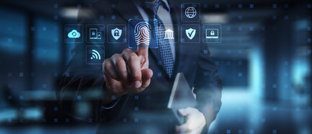 Biometric Authentication and Cybersecurity Framework Visualization.