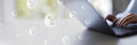 Customer Relationship Management CRM System for Streamlining Client Communication and Improving Sales Management.の写真素材